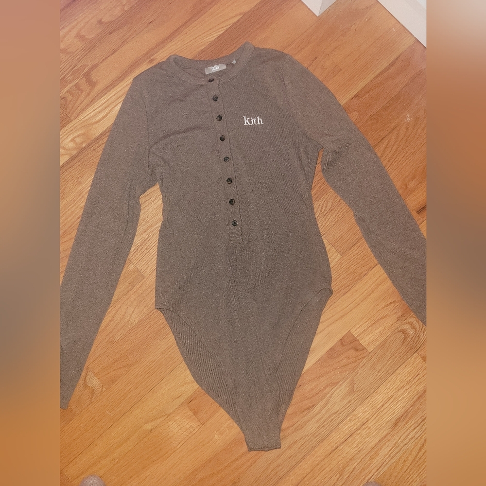 New Kith women reese Henley bodysuit